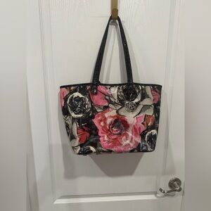 Brighton Pink and Black Floral Tote